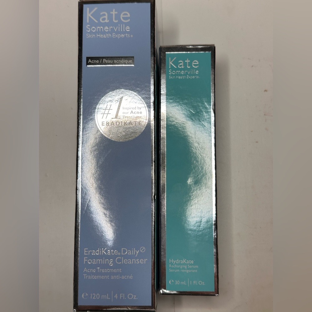 Kate Somerville EradiKate daily foaming cleanser and HydraKate